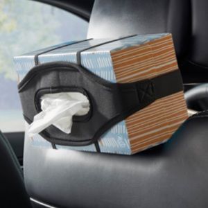 HIGH ROAD Express Band-It Automobile Car Tissue Box Holder, Black, HR-3526